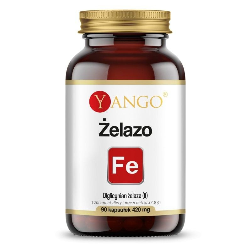 Żelazo - Diglicynian żelaza 100 mg (90 kaps.)