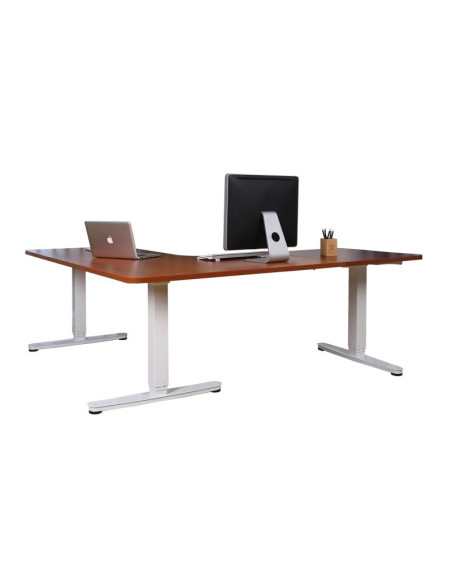 Wyposażenie ramy biurka w potrójny silnik elektryczny o udźwigu 150 kg w kształcie litery l