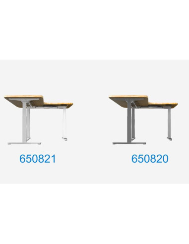Wyposażenie ramy biurka w potrójny silnik elektryczny o udźwigu 150 kg w kształcie litery l
