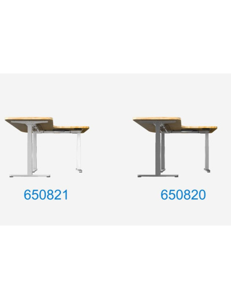 Wyposażenie ramy biurka w potrójny silnik elektryczny o udźwigu 150 kg w kształcie litery l