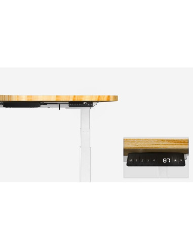 Wyposażenie ramy biurka w potrójny silnik elektryczny o udźwigu 150 kg w kształcie litery l