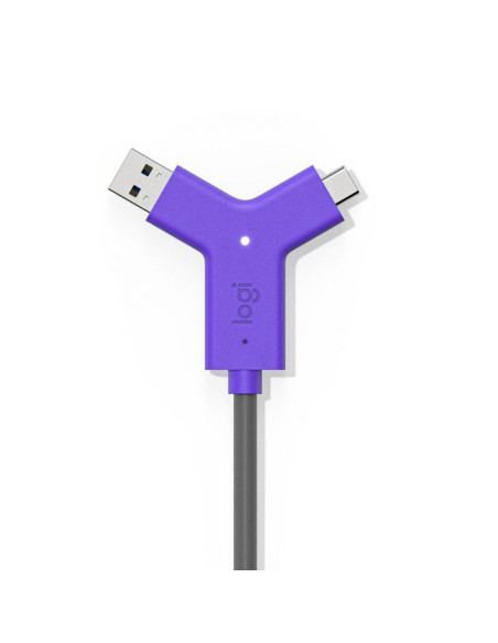 Logitech swytch nadajnik i odbiornik av czarny, fioletowy