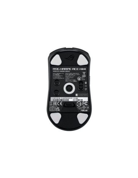 Myszka gaming asus rog harpe ace mini oburęczny rf wireless + bluetooth + usb type-c optyczny 42000 dpi