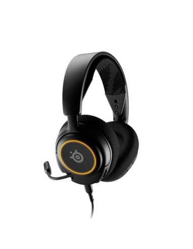 Steelseries arctis nova 3 zestaw słuchawkowy przewodowa opaska na głowę gaming usb type-c czarny