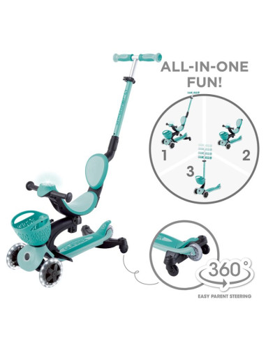 Hulajnoga z siedziskiem jeździk go•up baby 360 lights (844-210)