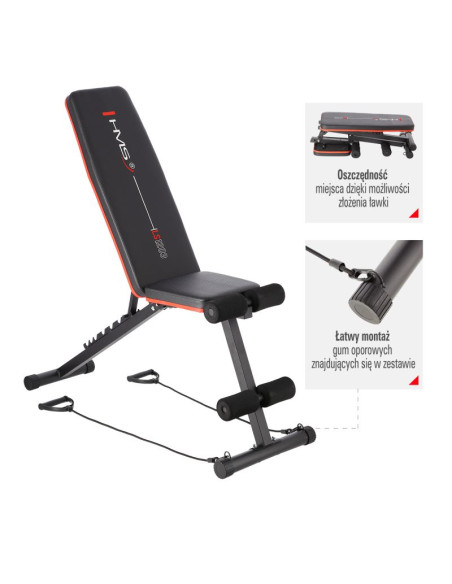 Ławka pod sztangę hms ls1203