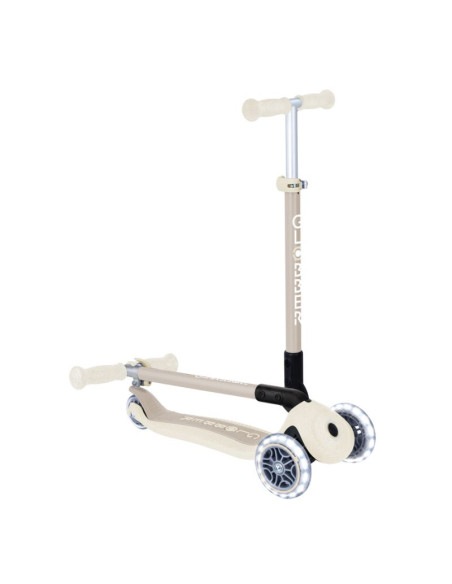 Hulajnoga globber primo foldable lights ecologic - coconut (696-566-2)