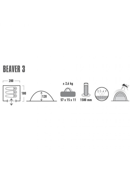 Namiot high peak beaver 3 10322