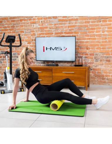 Mata fitness klubowa z otworami hms premium mfk01 green-black