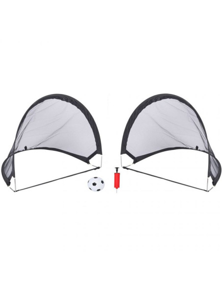 Zestaw 2 bramek do piłki nożnej pop up dunlop