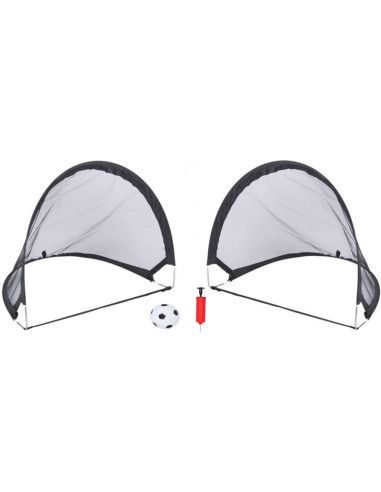 Zestaw 2 bramek do piłki nożnej pop up dunlop