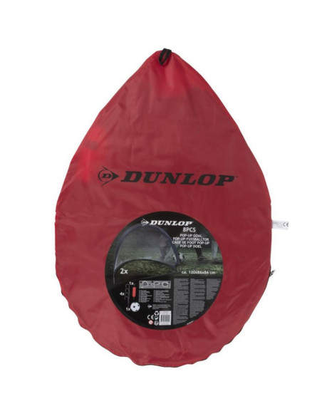Zestaw 2 bramek do piłki nożnej pop up dunlop