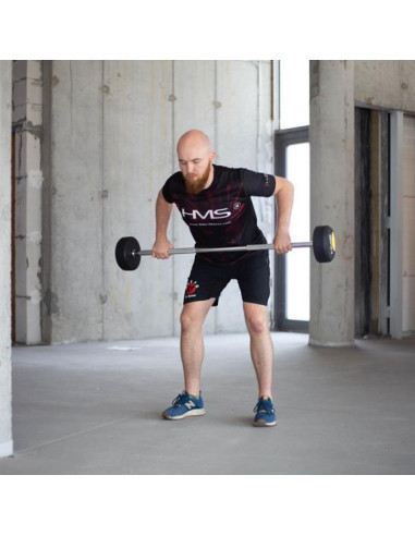 Sztanga/gryf stały gumowany hms 40 kg gsg-40