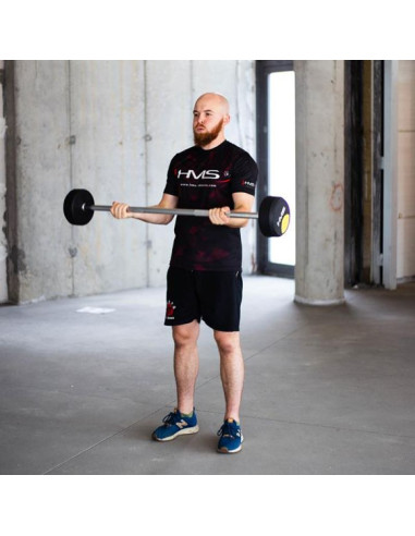 Sztanga/gryf stały gumowany hms 40 kg gsg-40