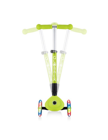 Hulajnoga 3-kołowa globber foldable lights lime green jr