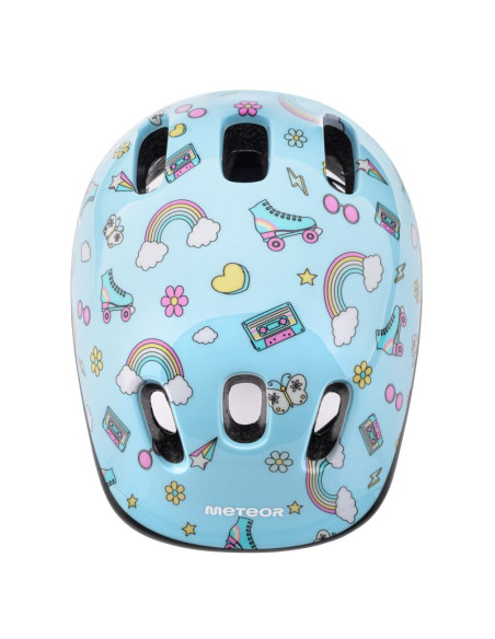 Kask rowerowy meteor ks06 rainbow jr