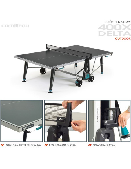 Stół tenisowy cornilleau 400x delta