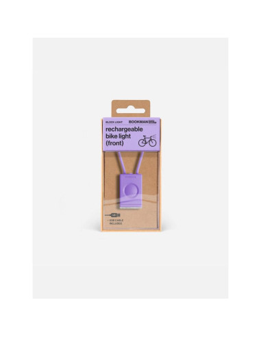 Lampka rowerowa bookman block light front 50lm