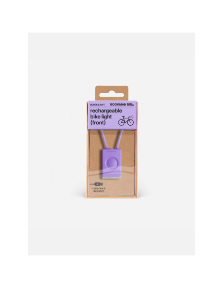 Lampka rowerowa bookman block light front 50lm