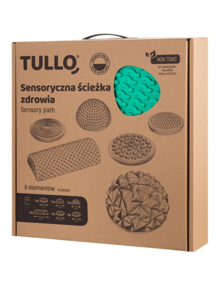 Zestaw sensoryczny ścieżka zdrowia 6 szt. tullo