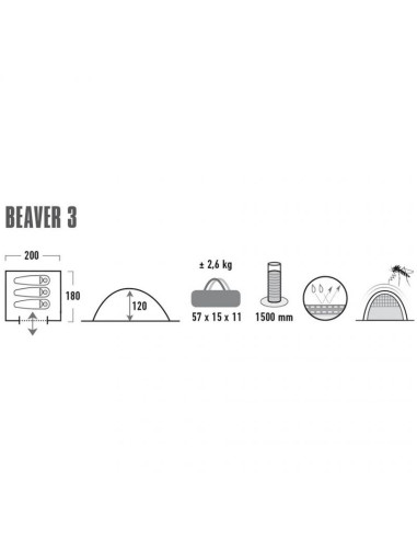 Namiot high peak beaver 3 10320