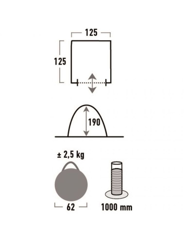 Namiot high peak rimini