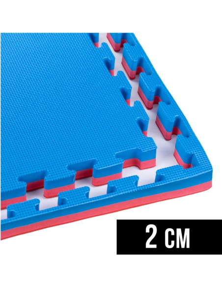 Mata do ćwiczeń z ceryfikatem bezpieczeństwa - puzzle 1x1m - tatami 2 cm