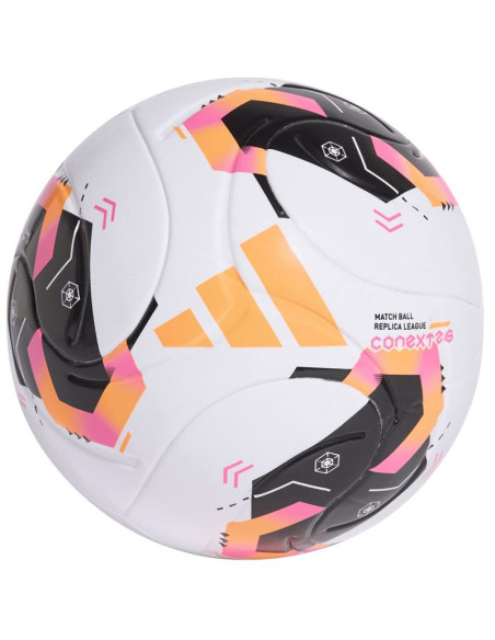 Piłka nożna adidas conext 26 league biało-czarno-pomarańczowa ke5865