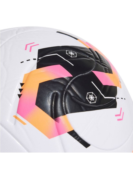 Piłka nożna adidas conext 26 league biało-czarno-pomarańczowa ke5865