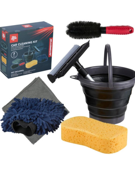 Zestaw do sprzątania samochodu 7 elementów dirt devil