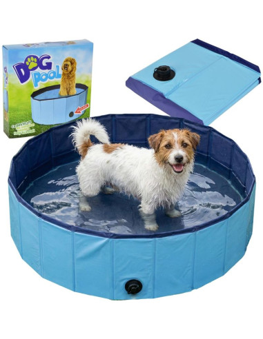 Basen ogrodowy składany dla psa 80x30cm niebieski maxxpro