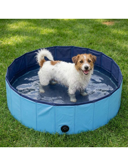 Basen ogrodowy składany dla psa 80x30cm niebieski maxxpro