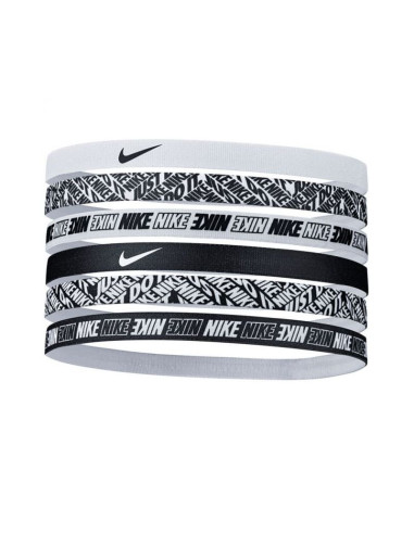 Opaski na głowę nike printed hairbands 6-pak w n0002545