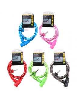 Zapięcie rowerowe dunlop cable lock d18mm 80 cm st 5ass 63749 2