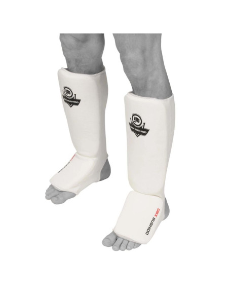 Elastyczne ochraniacze na piszczele m - shinrage white