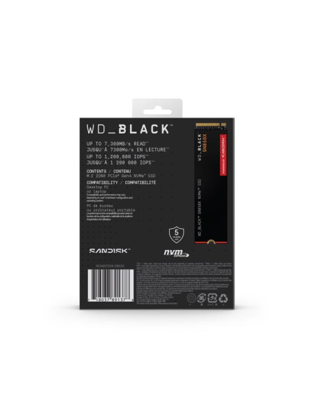 Dysk ssd wd black sn850x wds400t2x0e (4 tb   m.2  pcie nvme 4.0 x4)
