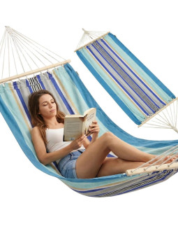 Hamak ogrodowy 1 osobowy 200x100cm z drążkiem 1052199 2