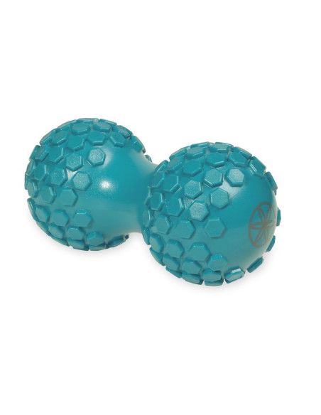 Piłka podwójna z wypustkami do masażu