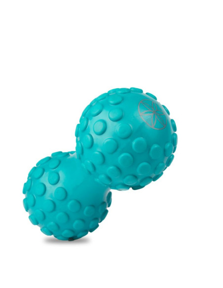 Piłka podwójna z wypustkami do masażu
