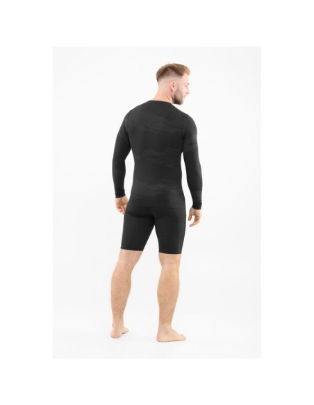 Bielizna męska viking gasher man longsleeve merino roz. m czarna