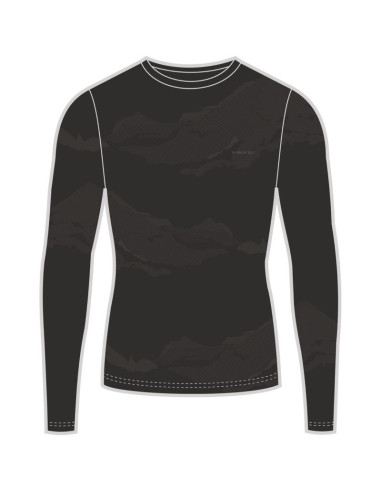 Bielizna męska viking gasher man longsleeve merino roz. m czarna