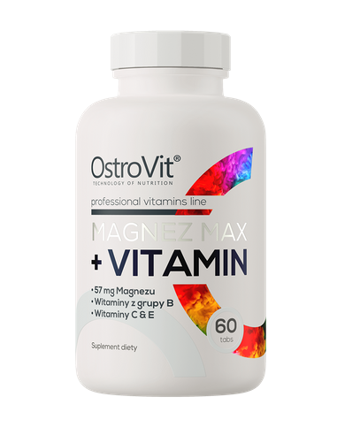Ostrovit Magnez Max + Vitamin (60 Tabl.)