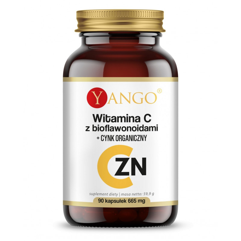 Witamina C z bioflawonoidami + Cynk organiczny (90 kaps.)