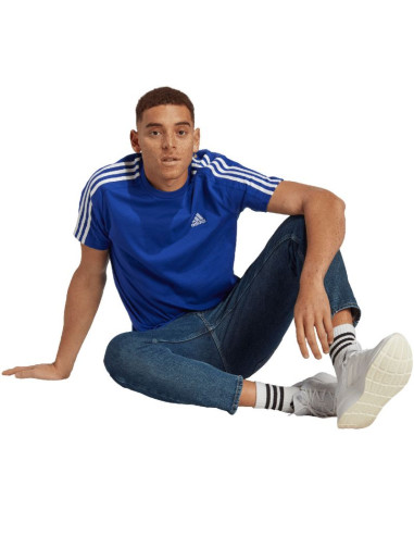 Koszulka adidas essentials single jersey 3-stripes m