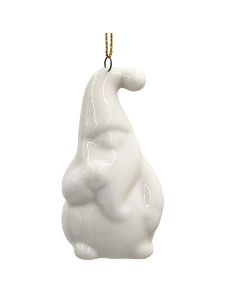 Mikołaj świąteczny ceramiczny bombka 7,8cm 1 szt