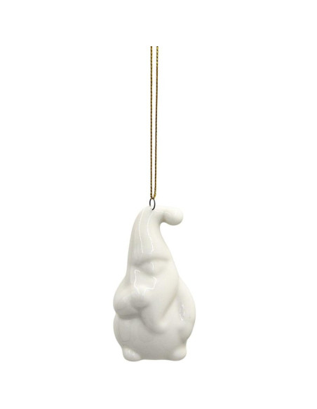 Mikołaj świąteczny ceramiczny bombka 7,8cm 1 szt