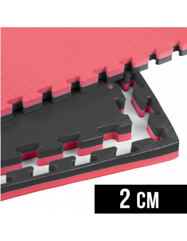 Mata do ćwiczeń z ceryfikatem bezpieczeństwa - puzzle 1x1m - tatami 2 cm