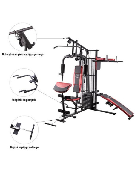 Atlas z ławką hms tytan 12 150 lbs