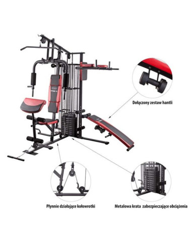 Atlas z ławką hms tytan 12 150 lbs