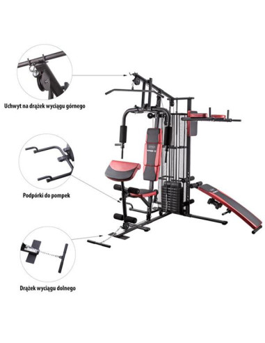 Atlas z ławką hms tytan 12 150 lbs